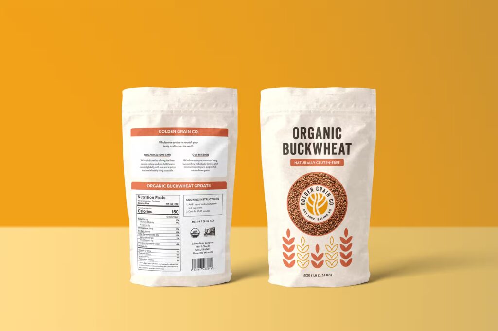 Buckwheat Package Front & Back