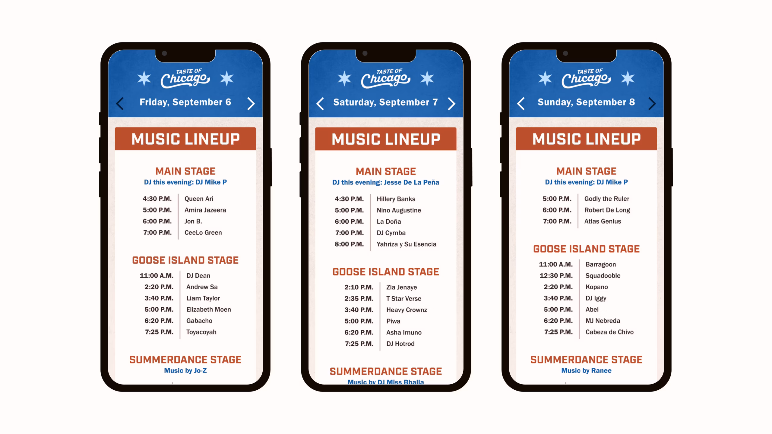 Music Lineup
