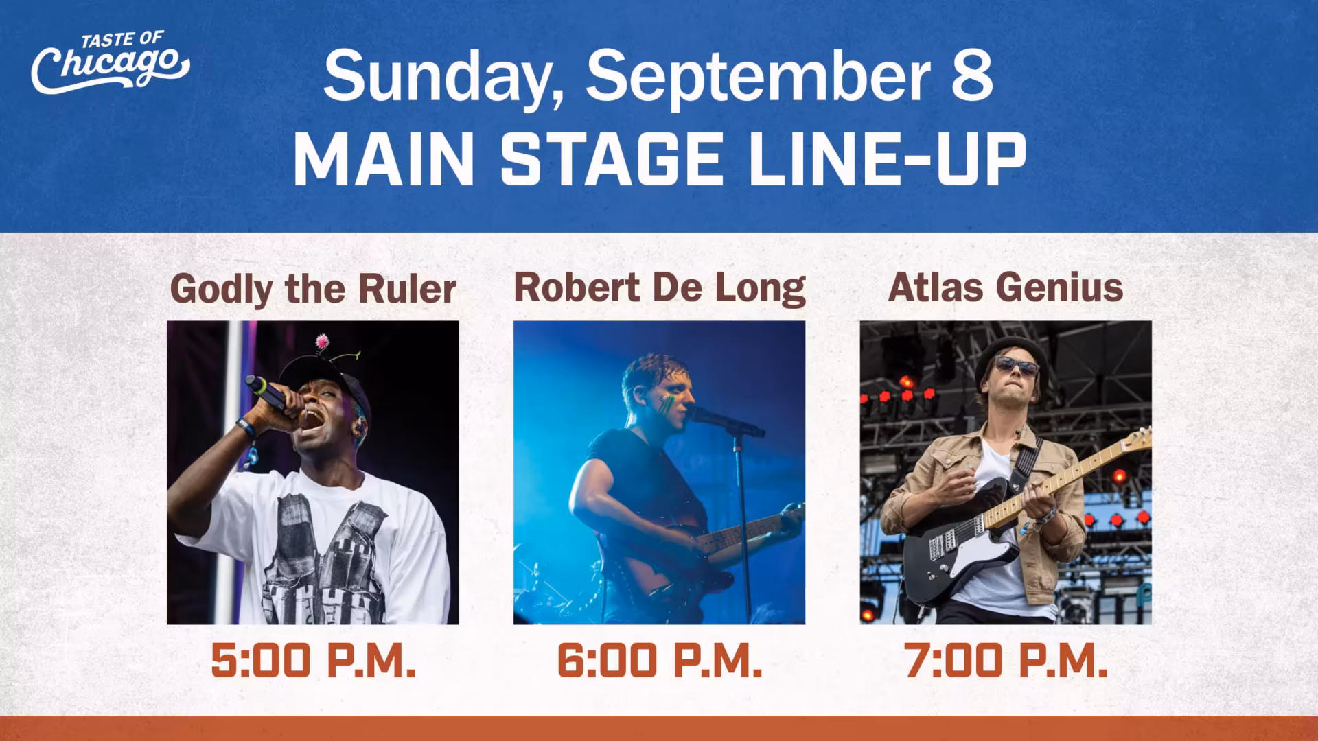 Main Stage Lineup